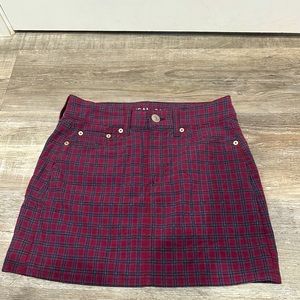 American eagle hi rise mini plaid